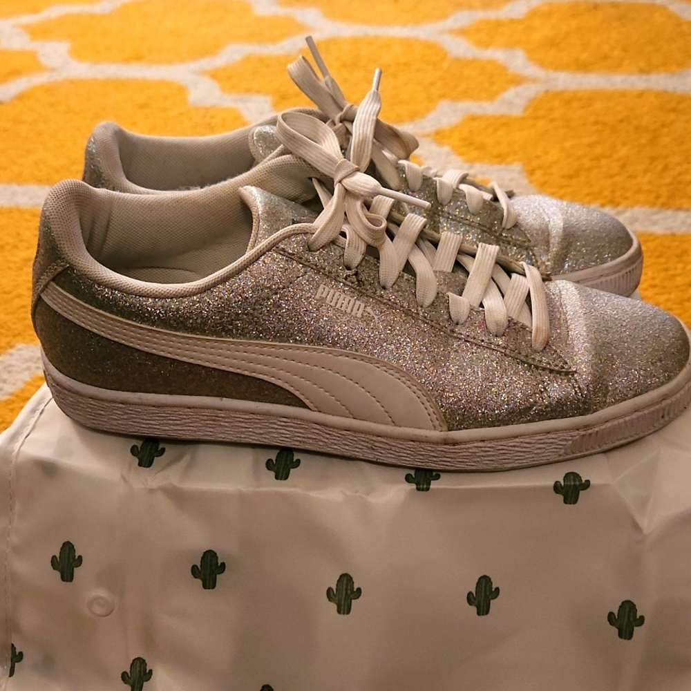 Puma  Multi Glitz Sneaker  Glitter Sz 7
